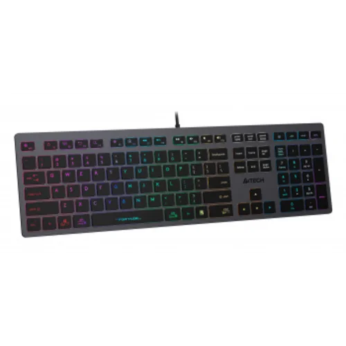 Клавиатура A4Tech Fstyler FX60 серый USB slim LED (FX60 GREY / NEON)